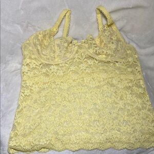 Vintage gap Yellow Lace Women's Top